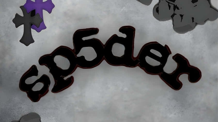SP5DER spooky graphic with gothic text